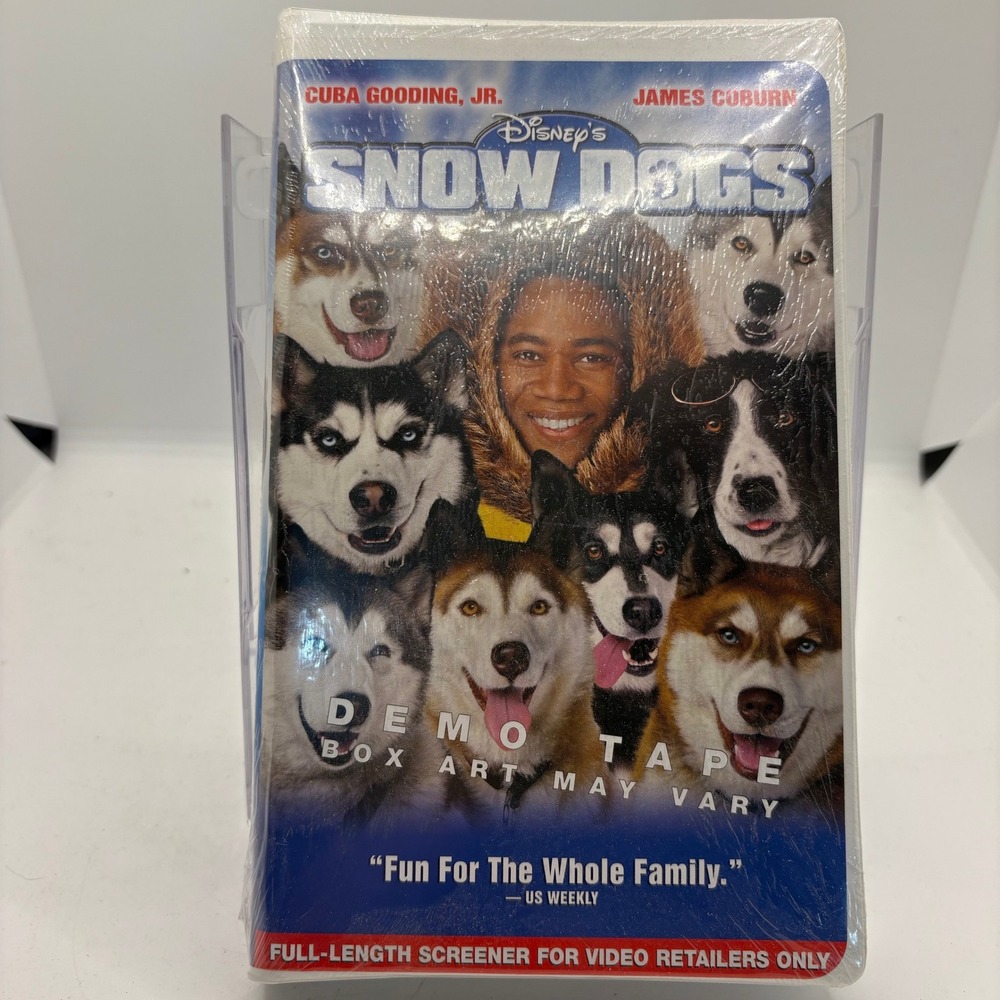 Disney's Snow Dogs VHS Demo Tape Full Length Screener Cuba Gooding Jr. Sealed